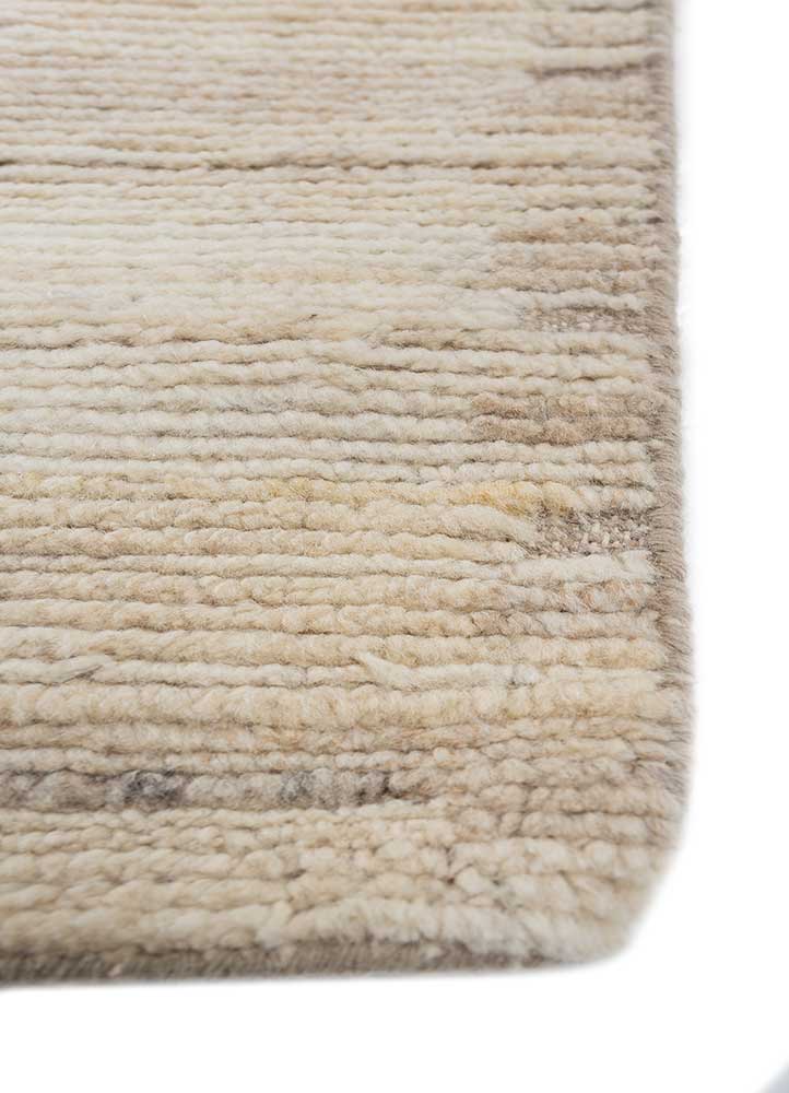 manifest ivory afghan wool hand knotted Rug - Corner