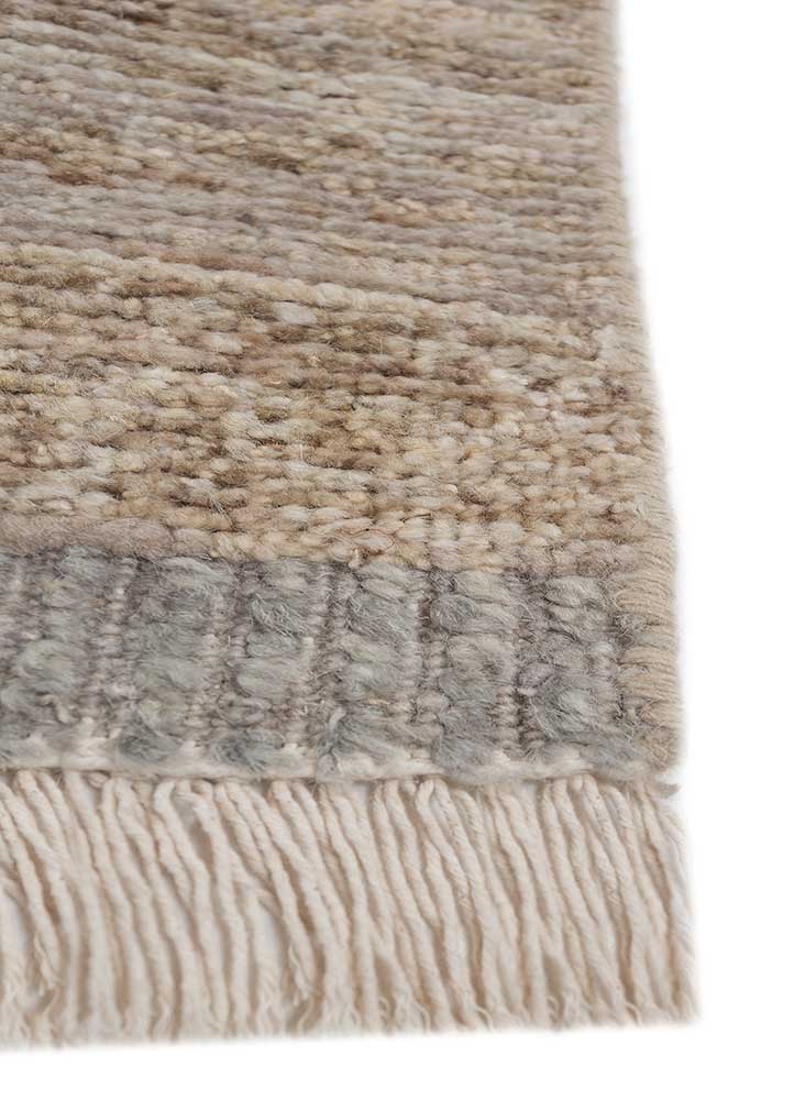 manifest ivory afghan wool hand knotted Rug - Corner