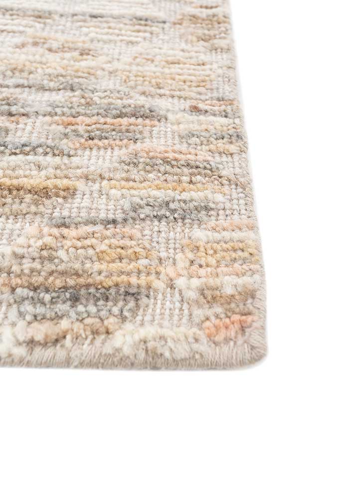 manifest blue afghan wool hand knotted Rug - Corner