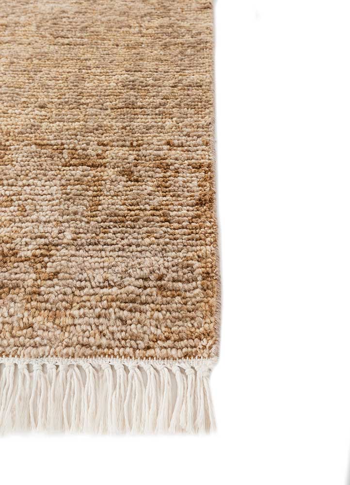 manifest red and orange afghan wool hand knotted Rug - Corner