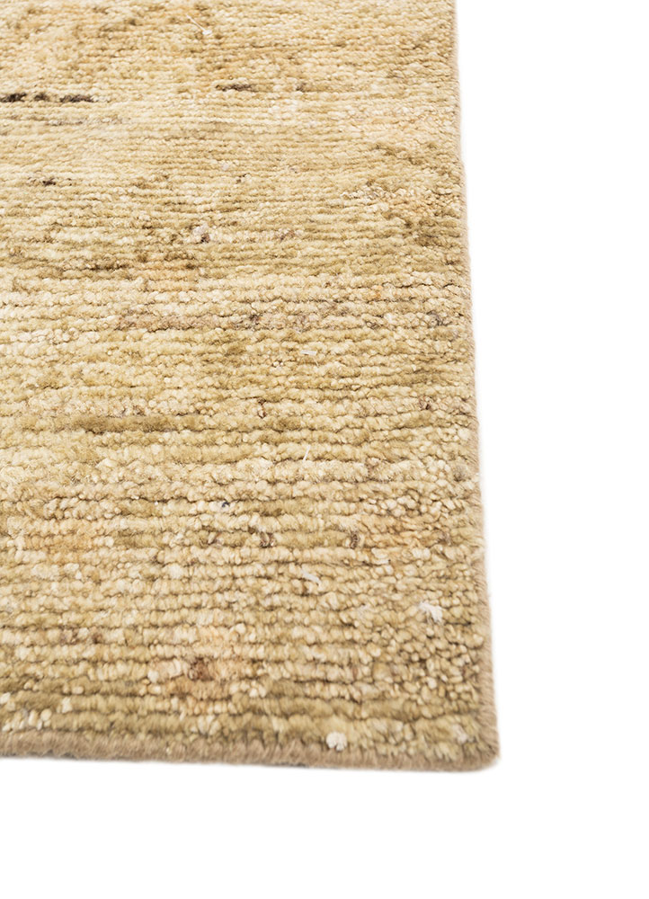 manifest ivory afghan wool hand knotted Rug - Corner