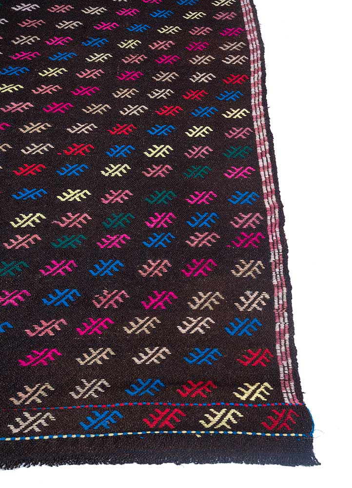 nuray multi wool hand knotted Rug - Corner