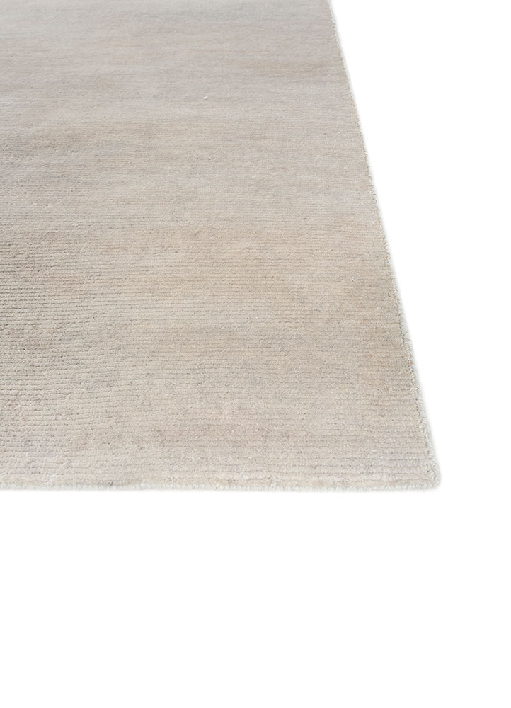 aprezo grey and black wool hand knotted Rug - Corner