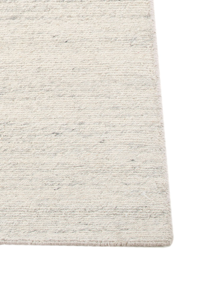 aprezo grey and black wool hand knotted Rug - Corner