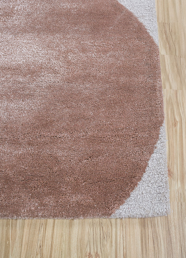 confetti ivory wool and viscose hand tufted Rug - Corner