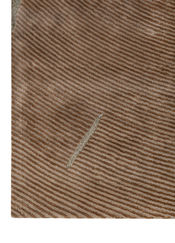 azalea beige and brown viscose  Rug - Corner