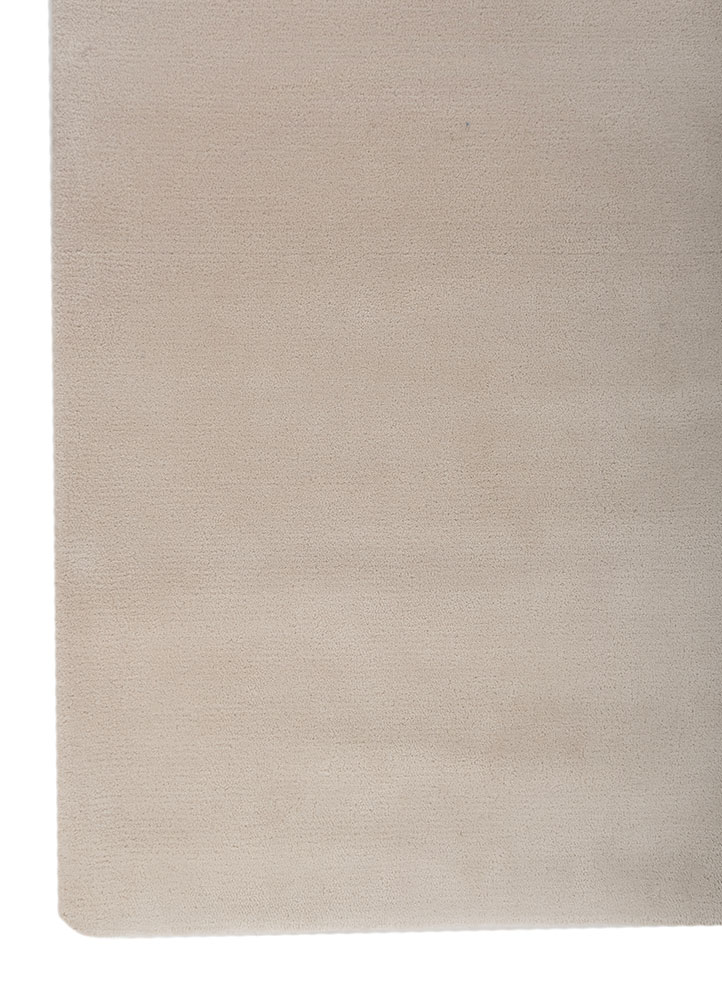 cera ivory wool hand tufted Rug - Corner