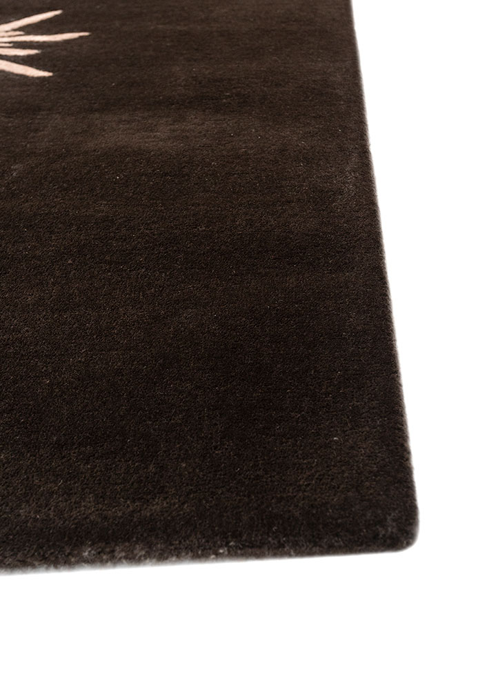 contour red and orange wool and viscose hand tufted Rug - Corner
