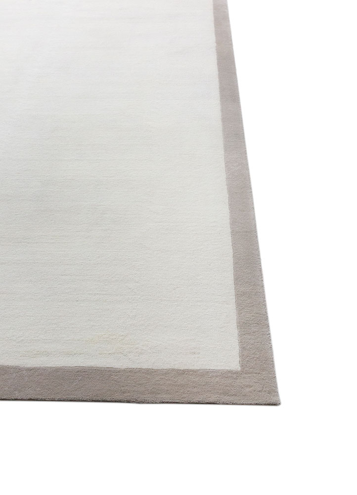 pathways ivory wool hand tufted Rug - Corner