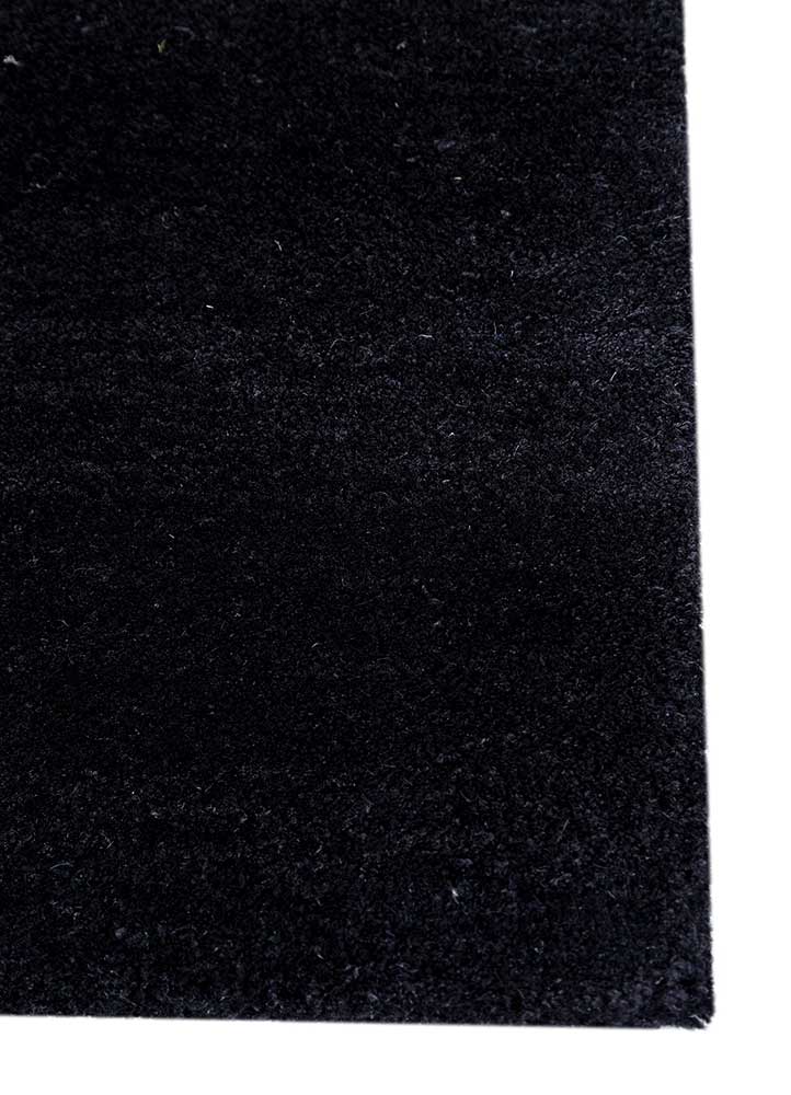 confetti grey and black wool and viscose hand tufted Rug - Corner
