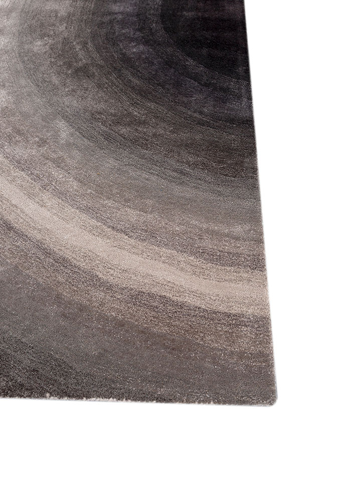 chroma ivory wool and viscose hand tufted Rug - Corner