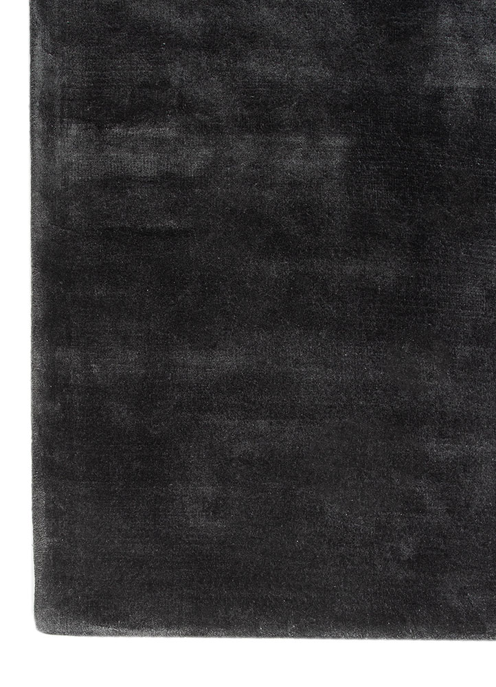 cera blue viscose hand tufted Rug - Corner