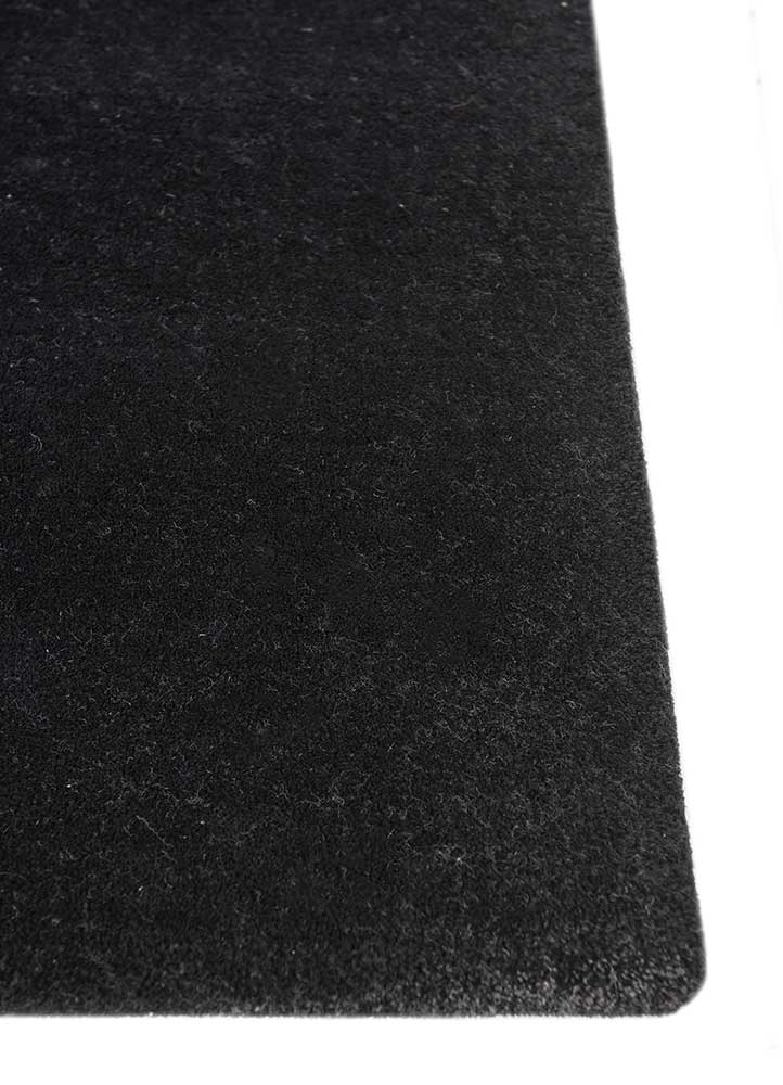 aprezo grey and black wool  Rug - Corner