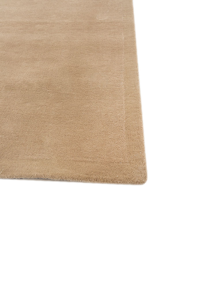 cera beige and brown wool and viscose hand tufted Rug - Corner