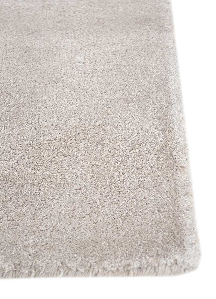 cera grey and black bamboo silk  Rug - Corner
