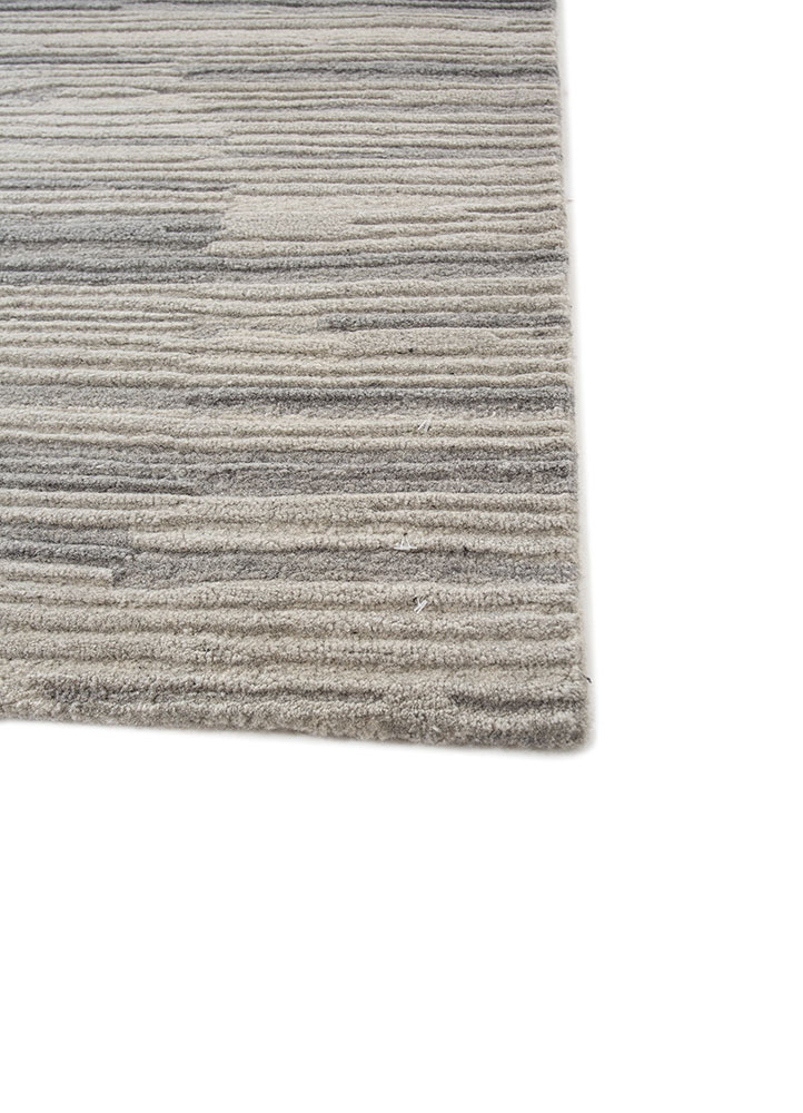 pathways ivory wool hand tufted Rug - Corner