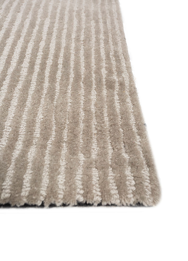 caliedo beige and brown wool and viscose hand tufted Rug - Corner