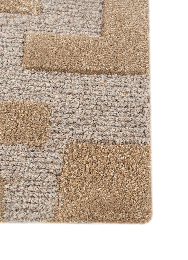 pathways multi wool and viscose hand tufted Rug - Corner