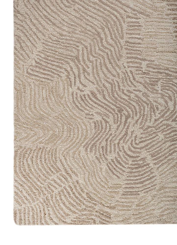 pathways multi wool hand tufted Rug - Corner