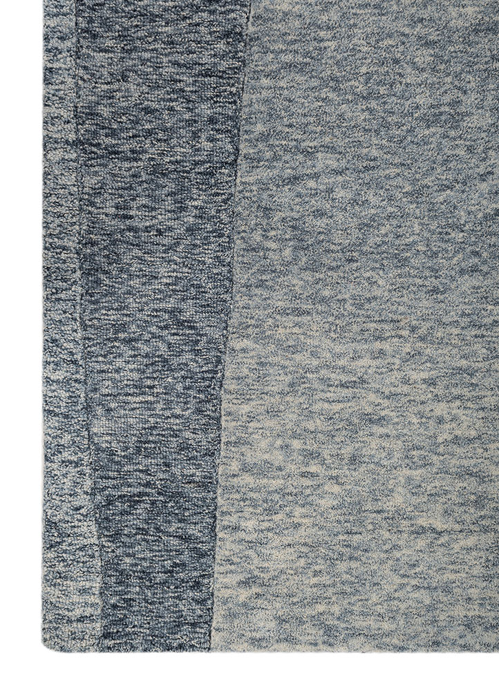 linear multi wool hand tufted Rug - Corner