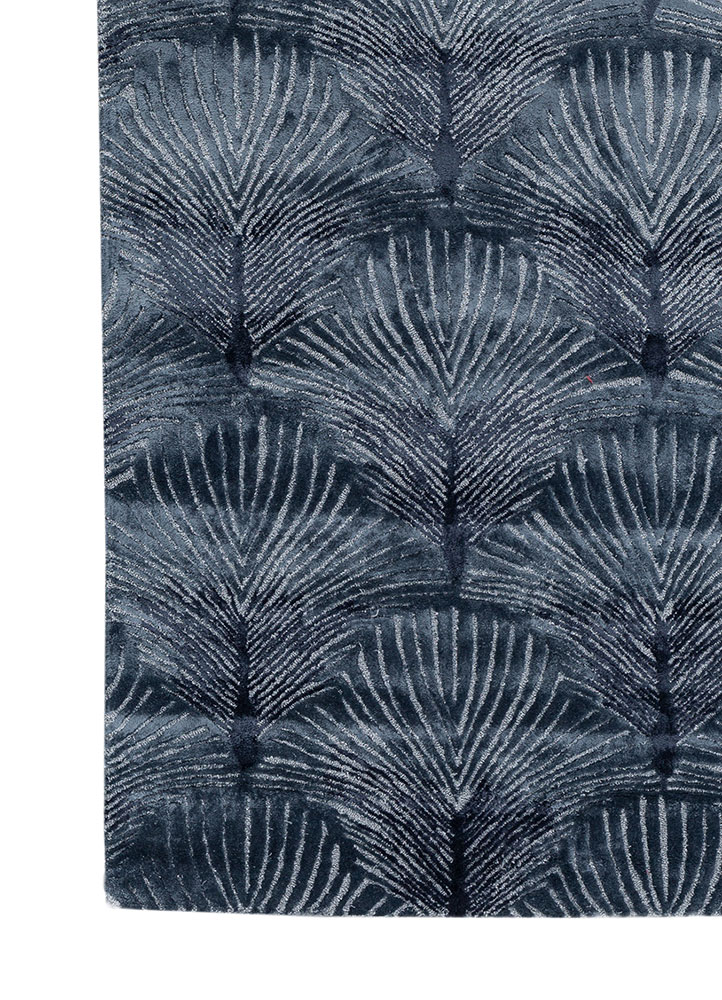 aurelia ivory viscose hand tufted Rug - Corner