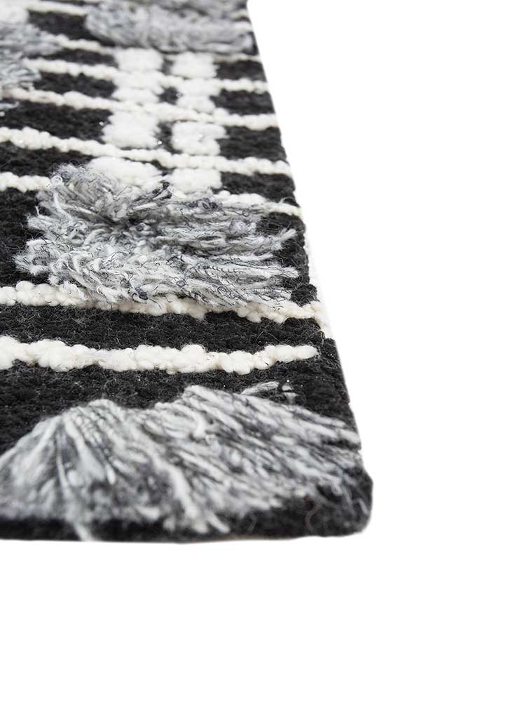 atelier blue acrylic flat weaves Rug - Corner