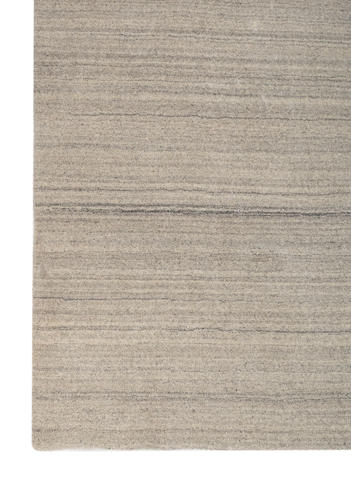 forme blue wool hand loom Rug - Corner