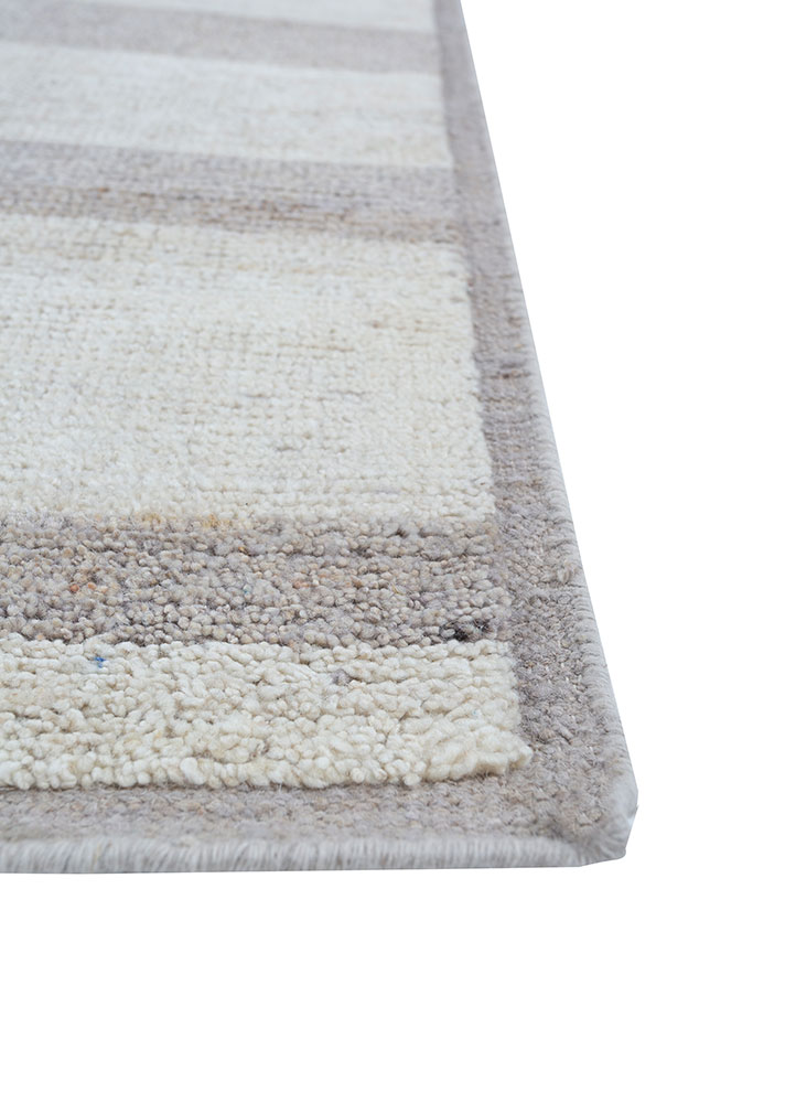 manifest ivory afghan wool hand knotted Rug - Corner