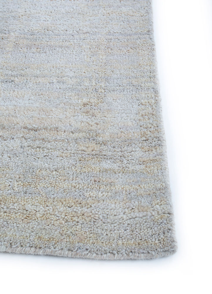 manifest grey and black afghan wool hand knotted Rug - Corner