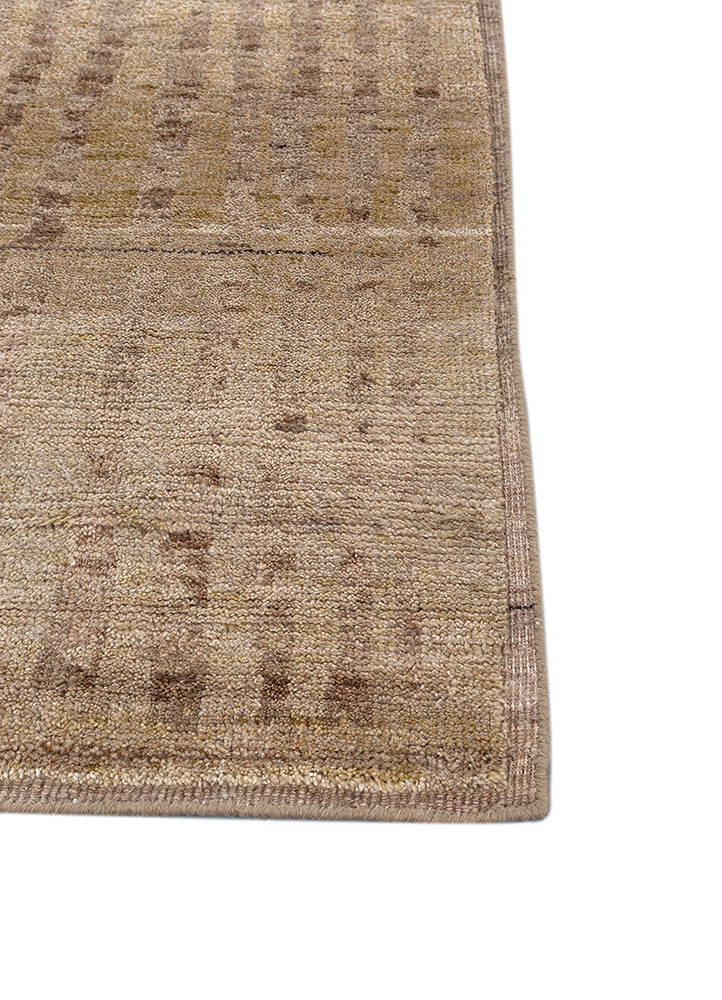 manifest ivory afghan wool hand knotted Rug - Corner