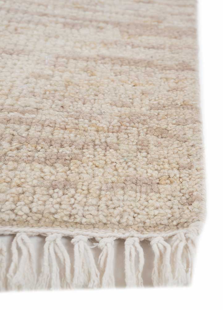 manifest ivory afghan wool hand knotted Rug - Corner