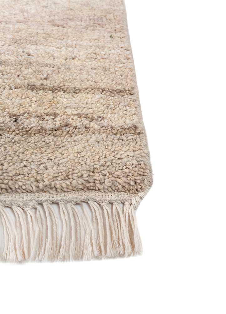 manifest ivory afghan wool hand knotted Rug - Corner