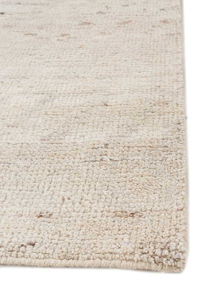 manifest ivory afghan wool hand knotted Rug - Corner