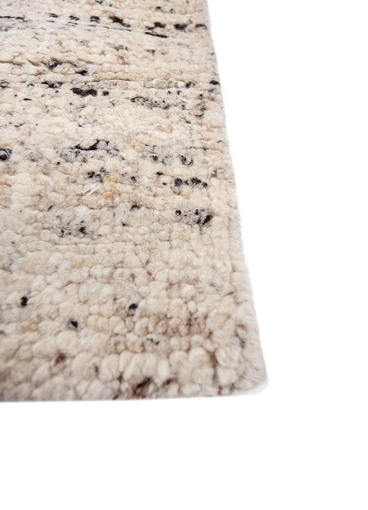 viscaya ivory wool hand knotted Rug - Corner
