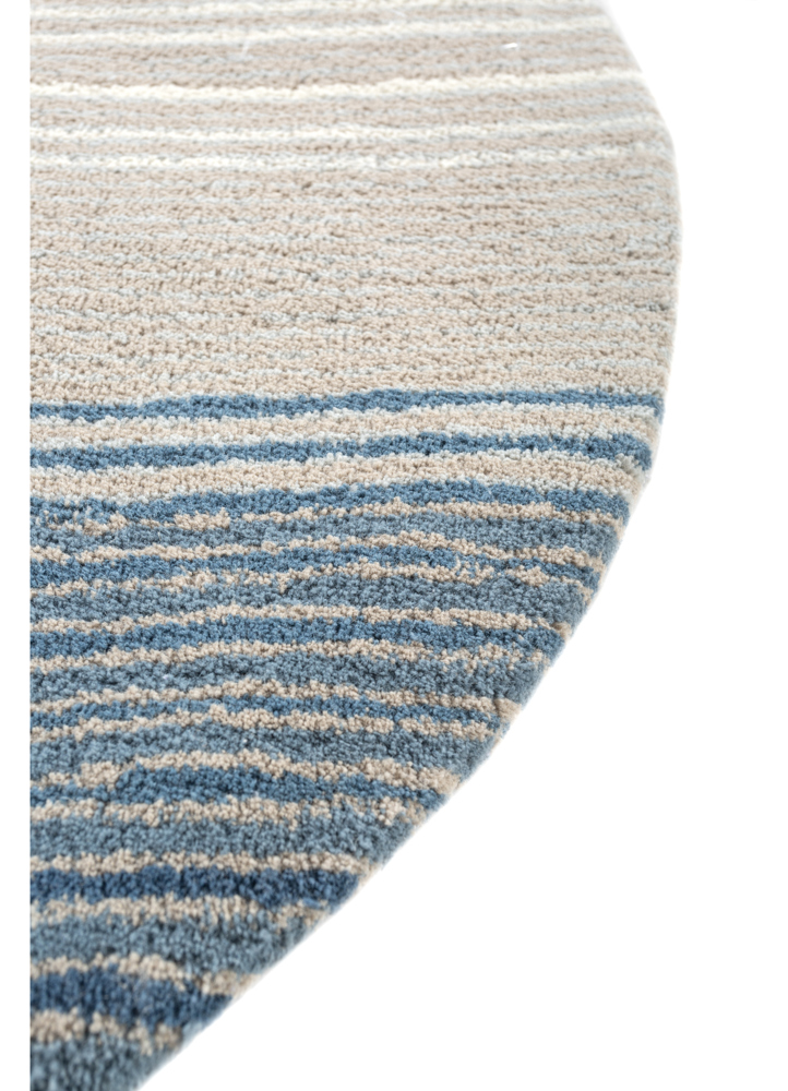caliedo blue polyester hand tufted Rug - Corner