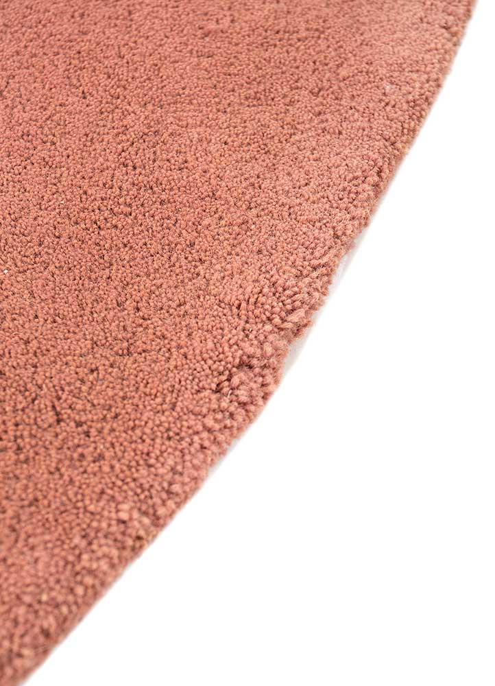 cera red and orange wool hand tufted Rug - Corner
