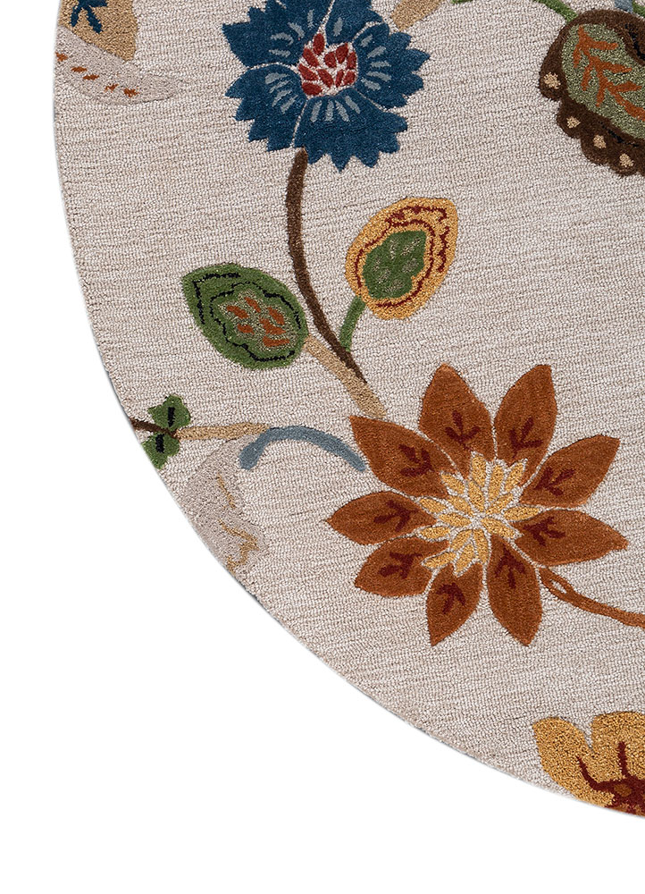 hacienda ivory wool and viscose  Rug - Corner