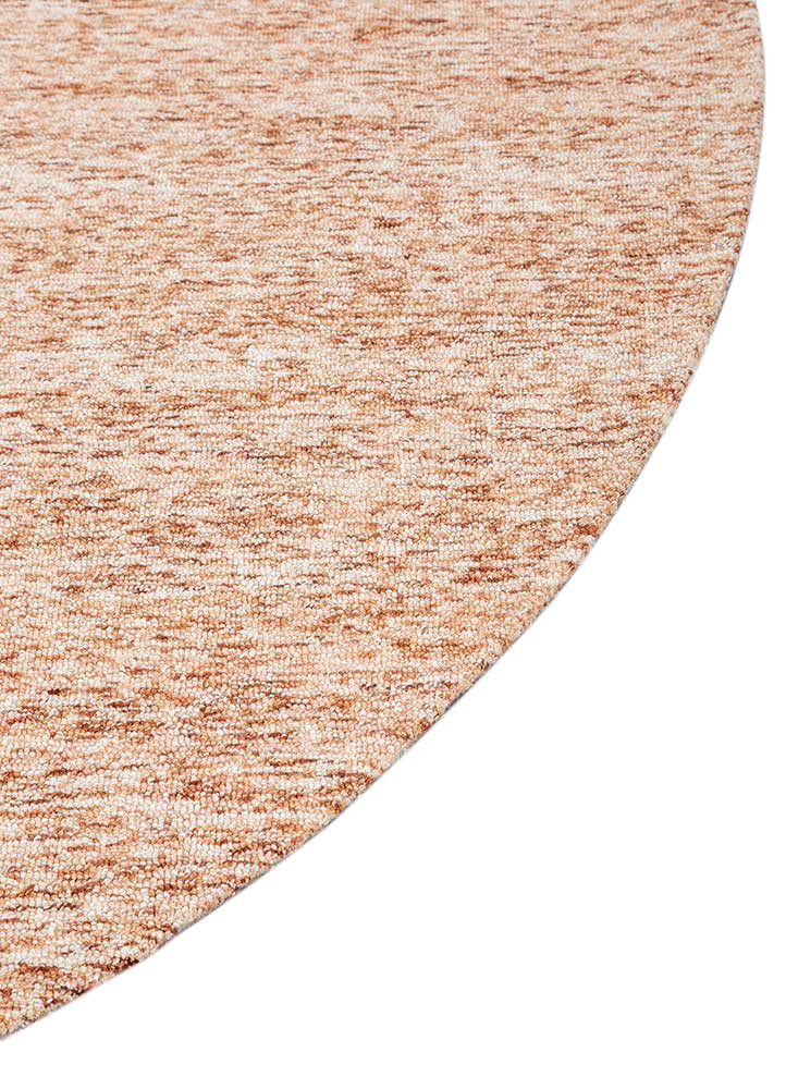 pathways red and orange wool hand tufted Rug - Corner