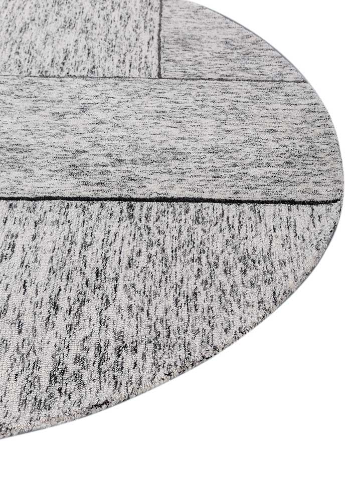 cera ivory wool hand tufted Rug - Corner