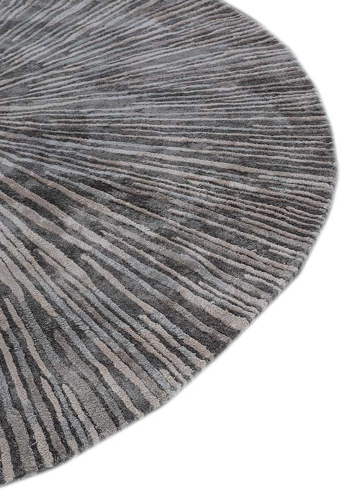 caliedo blue viscose hand tufted Rug - Corner