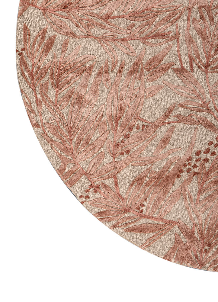 aurelia pink and purple wool and viscose hand tufted Rug - Corner