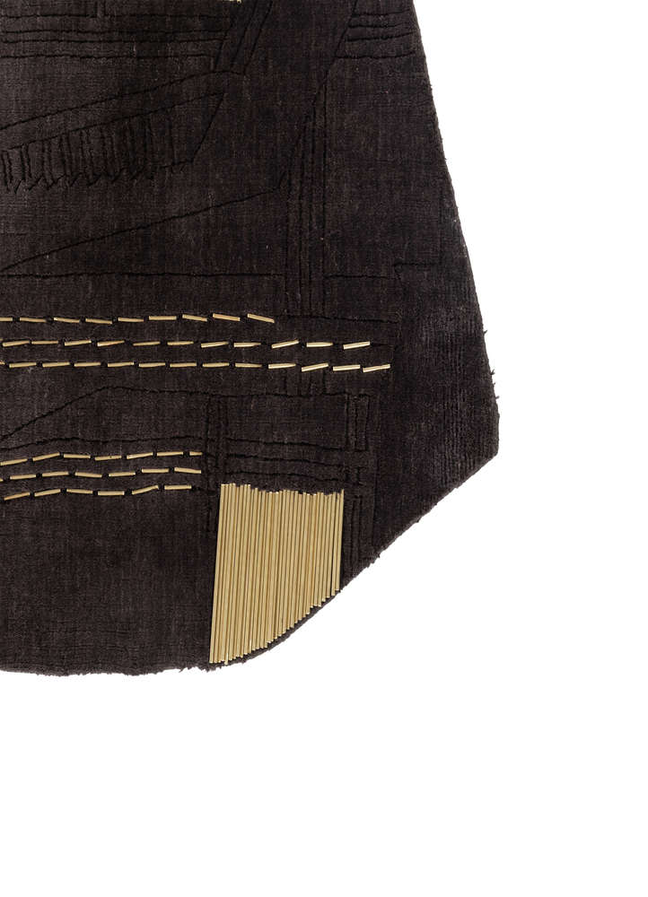 blythe blue wool hand loom WALL ART & TAPESTRY - Corner