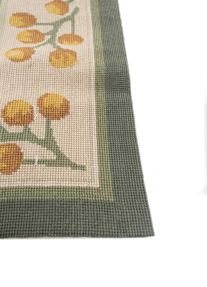 nayaab green cotton flat weaves WALL ART & TAPESTRY - Corner