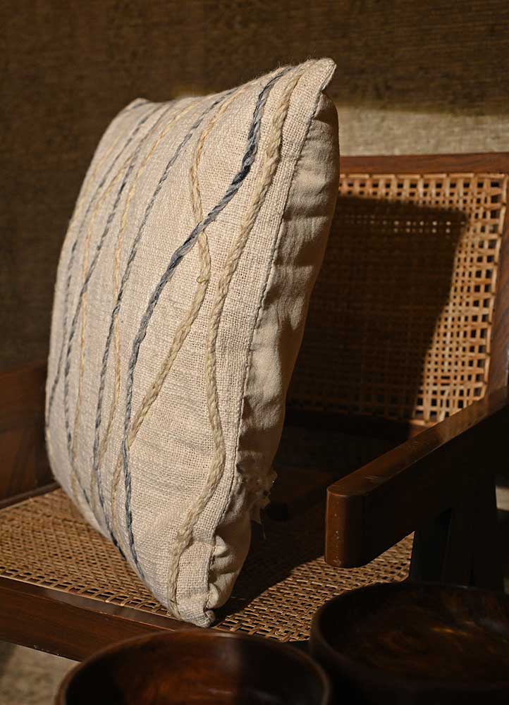 cushion ivory wool cushion cover Home Textile - Corner