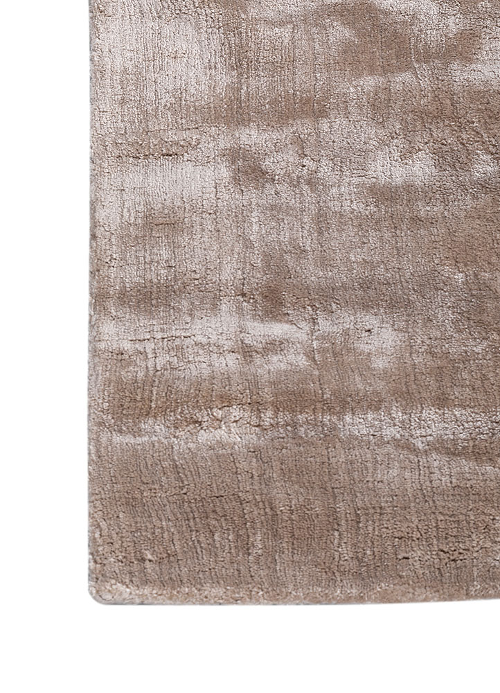 basis grey and black viscose hand loom Rug - Corner