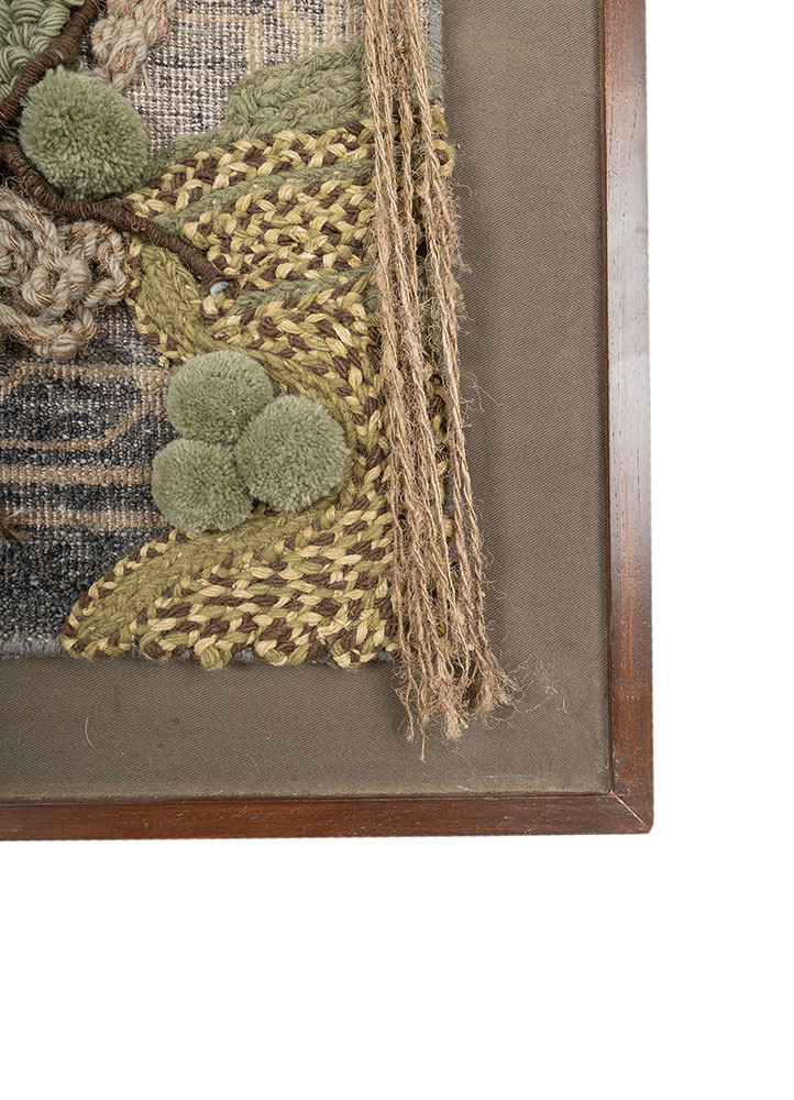 wall installation green wool and silk wall art WALL ART & TAPESTRY - Corner