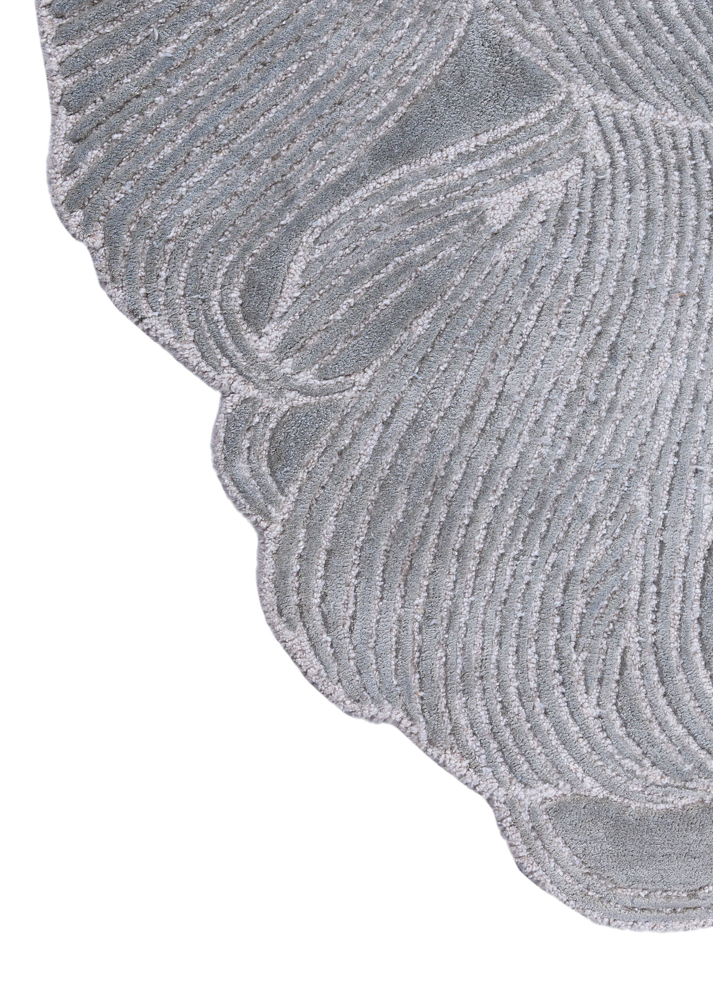 Channel Tufted Rug Infini Blue Hand Tufted Wool & Viscose Rugs-Tra-15071-Jaipur Rugs IN
