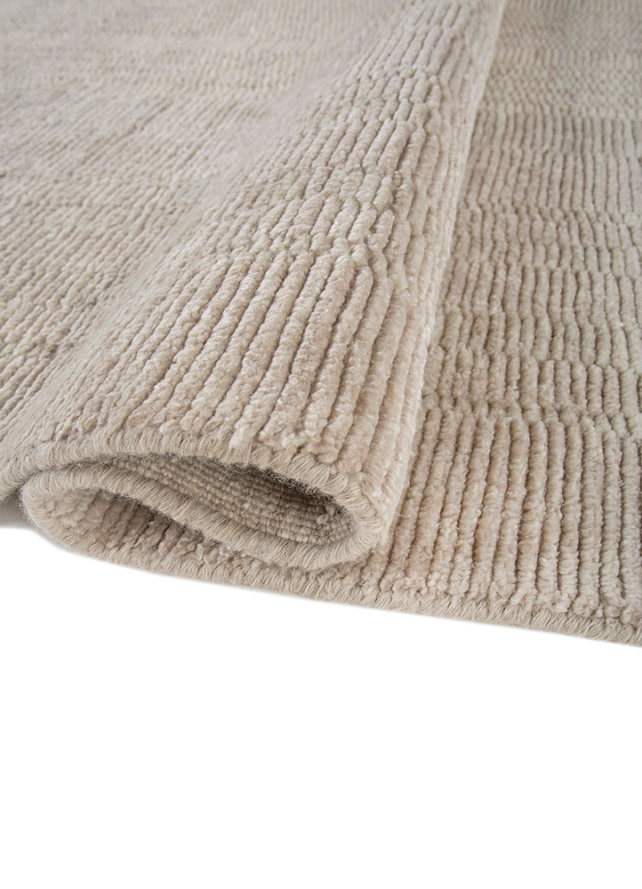 saga grey and black wool and tencil hand loom Rug - FloorShot