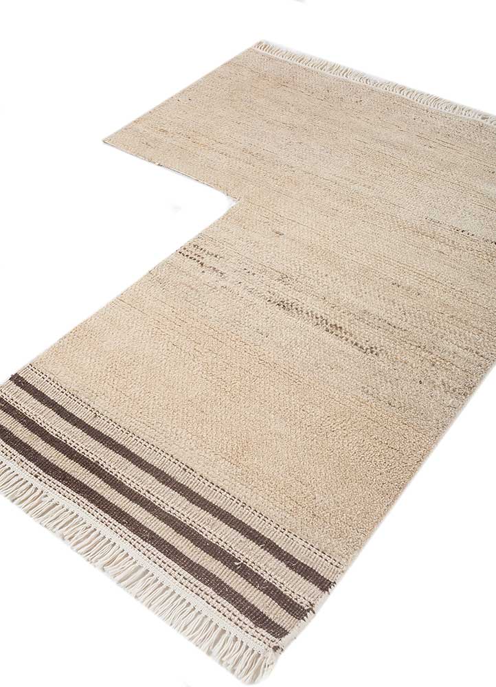 kairos ivory afghan wool hand knotted Rug - FloorShot
