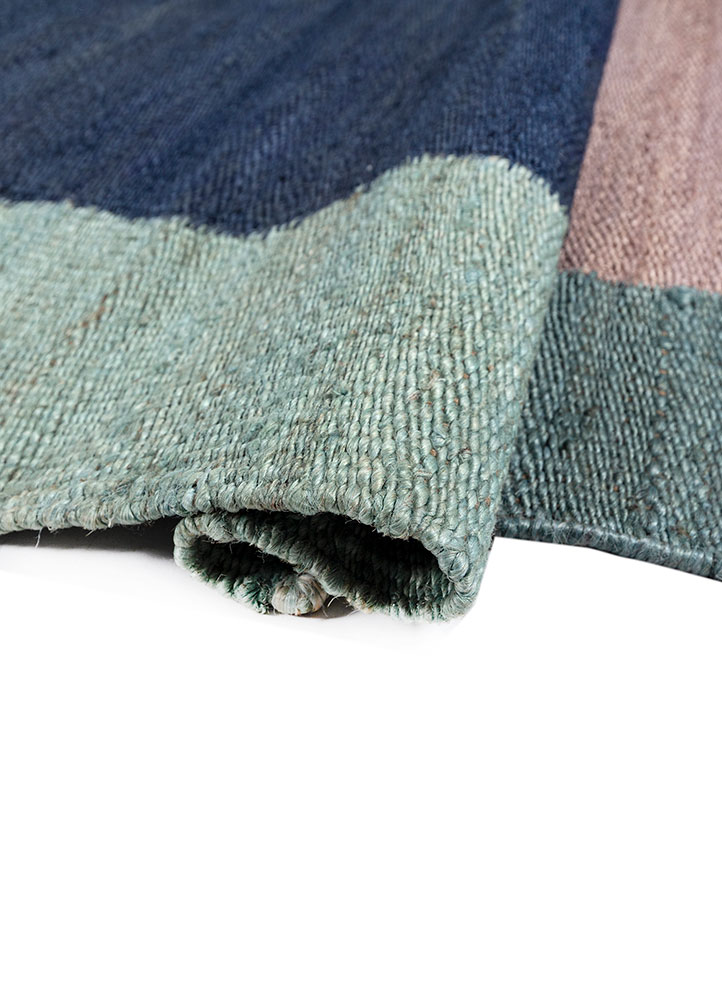 daaira blue jute and hemp flat weaves Rug - FloorShot